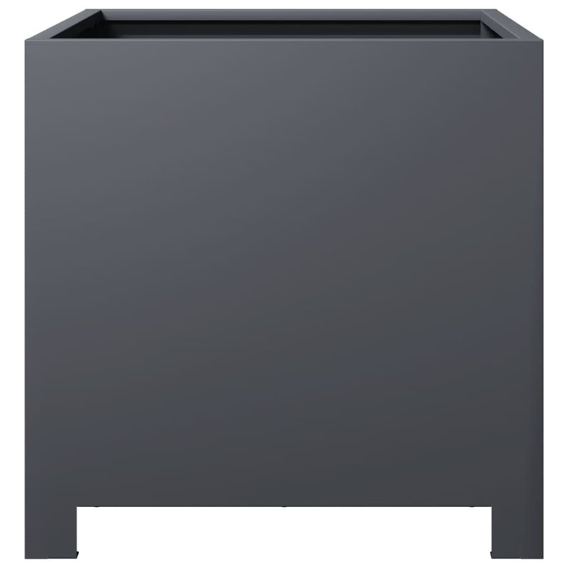 Ashvini Planter Box, Anthracite , 15.75" H x 15.75" W x 15.75" D