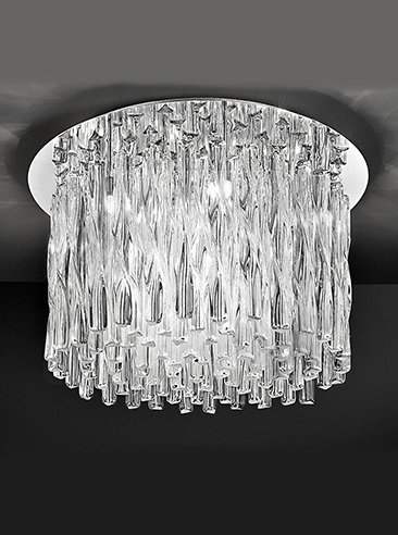 Sabine Glass Flush Mount
