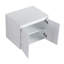 Ensemble de meuble-lavabo flottant blanc brillant 48 po avec lavabo en résine, portes à fermeture en douceur, armoire murale et armoire latérale