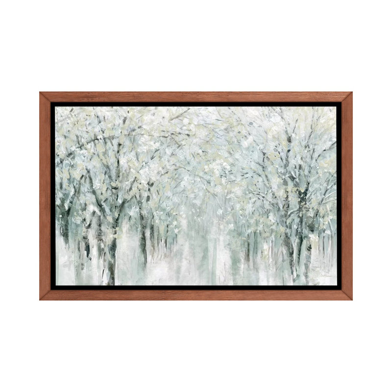 «Winter Mist» par Carol Robinson, reproduction, H 18 po x l 26 po x P 1,5 po, Toile avec cadre en bois classique