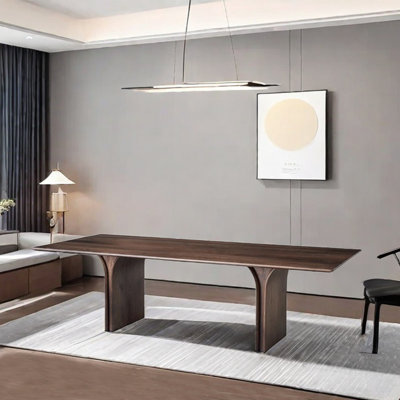 Walnut rectangular dining table