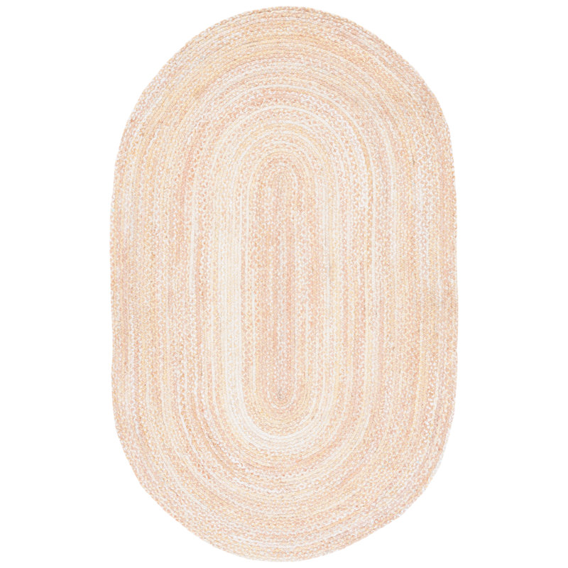 Cotton Hand Woven Area Rug, Oval 152 x 244 cm