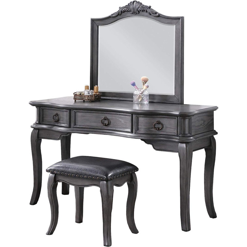 Ensemble de meuble-lavabo contemporain gris