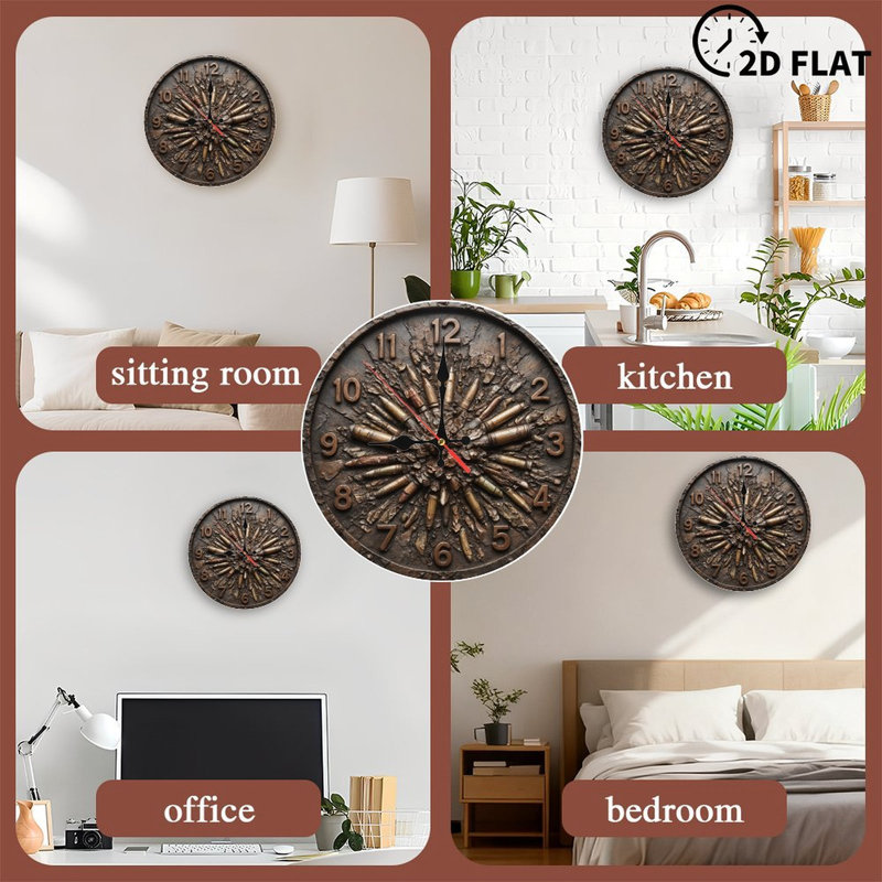 Horloge avec explosion de balle