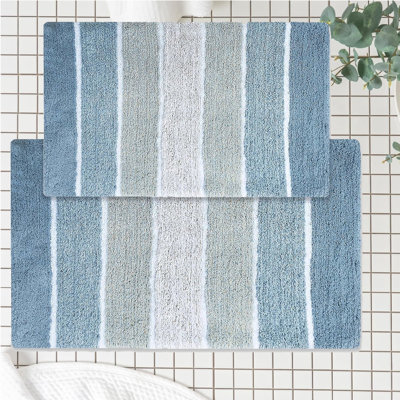 Cervantes 100% Cotton Non-Slip Bath Rug