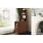 End Table with Drawers, Corner Table with Open Shelves, Tall Side Table for Bedroom and Corner