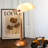 Antique Vintage Bronze Sleek Glass Shade Bankers Table Lamp With Pull Switch For Living Room
