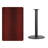 Carrus Rectangular Laminate Dining Table Top with Round Base-1464009583-1464009581