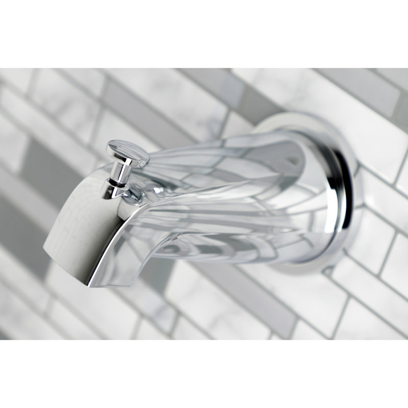 Kingston Brass Metropolitan Double-Handle Tub and Shower Faucet, Polished Chrome