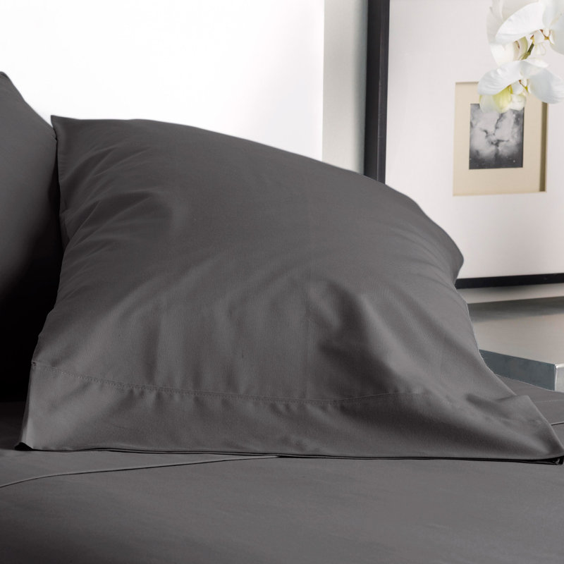 Modern Living 300 Thread Count Satin Pillowcase, Standard, Graphite