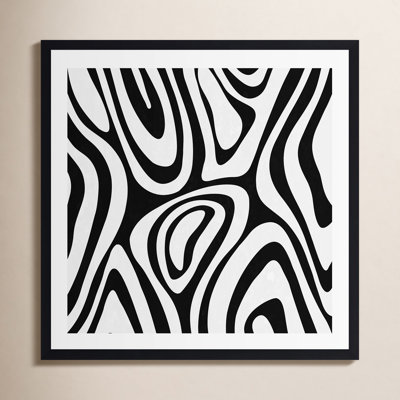 Eudelia "Black White Minimal" Print