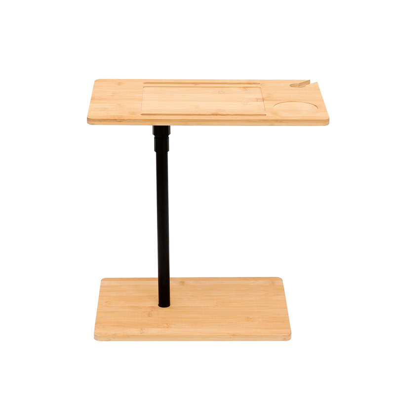 Table d'appoint de qualité, hauteur réglable, 2 niveaux avec fentes pour la table de rangement de salon et de chambre à coucher, hauteur réglable, fentes, chambre, chambre à coucher et porte-savon