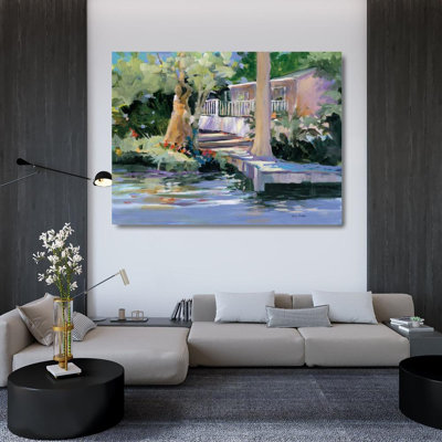 Red Barrel Studio® Slivka, Jane Gallery Wrapped Canvas Art Titled: Mt. Dora Canal House