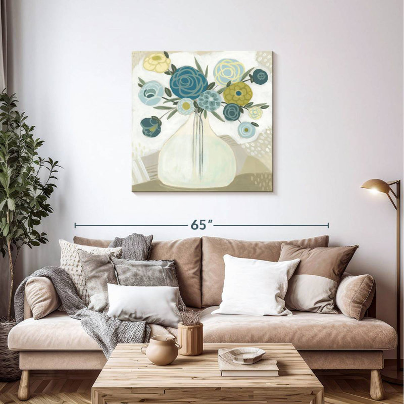 Bouquet Harnek Blue Bohemian II, H 36 po x l 36 po