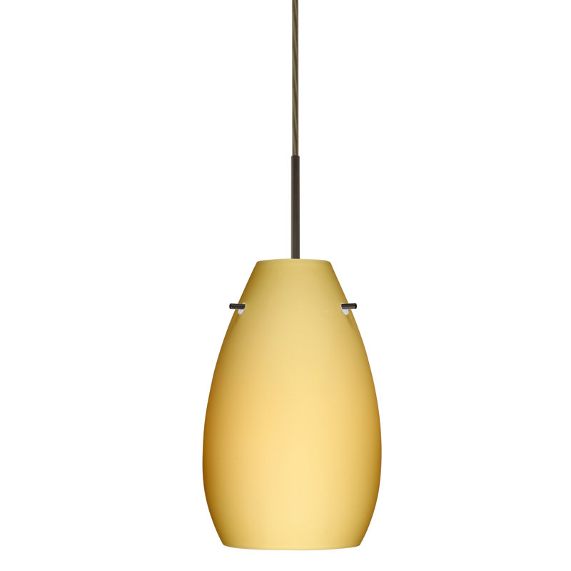 Drasner 1 - Light Single Pendant, Blue Cloud, LED, Bronze