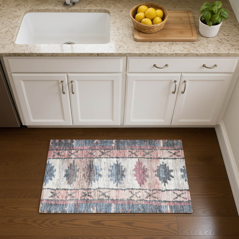 Premium Machine Washable Mayfield AMF1946 Tribal Rug, Rectangle 1'8" x 2'6"
