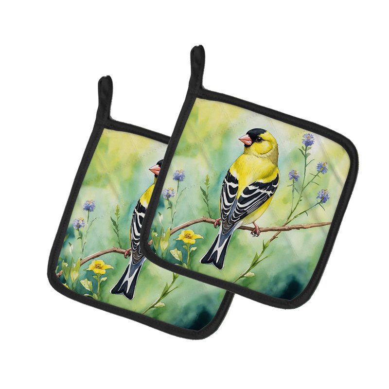 Paire de porte-casseroles American Goldfinch