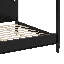 Lit plateforme à baldaquin en bois avec tête de lit et pieds de support-1238727538-1238727537