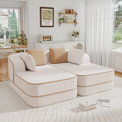 Canapé modulaire 77,2 po Teddy