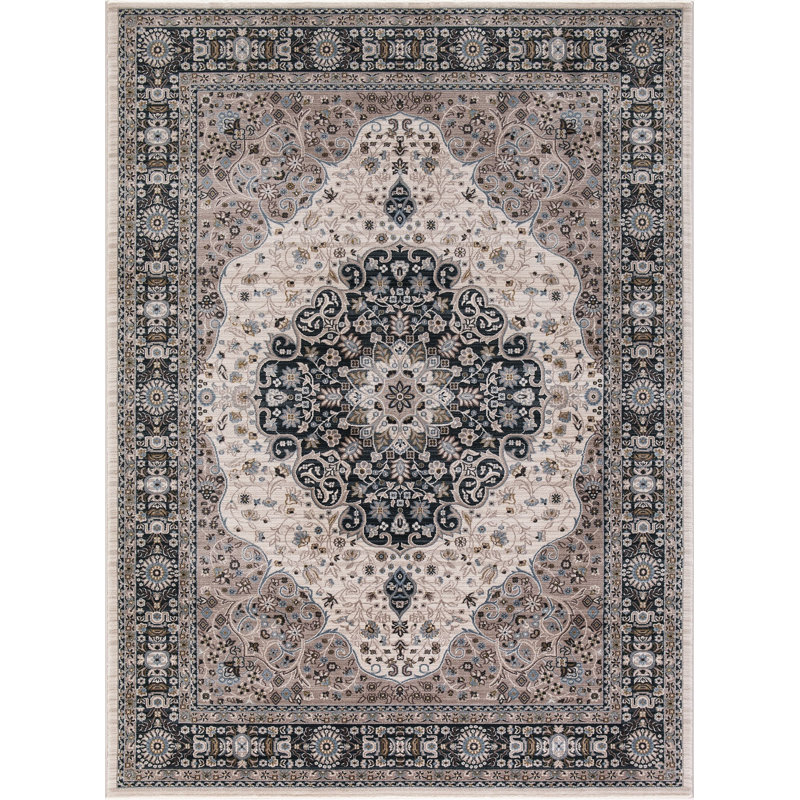 Tapis ivoire Medallion, Rectangle 8 pi x 10 pi