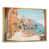 Toile avec cadre flottant or
