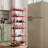Red 6-Tier Rolling Cart Gap Kitchen Slim Slide Out Storage Tower Rack with Wheels-104579785