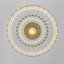 Plafonnier semi-encastré 1 lumière en verre nervuré 1 lumière-879426515