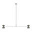 Sean Lavin Shanti 2-light linear extra large linear chandelier in dark bronze finish-820140395
