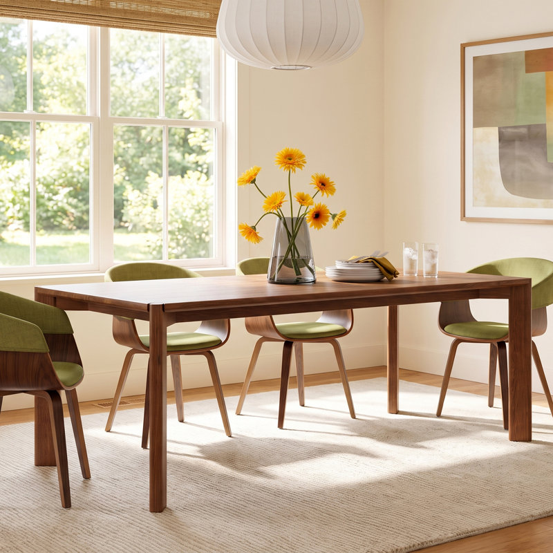 Leola Ash Solid Wood Dining Table,  Brown