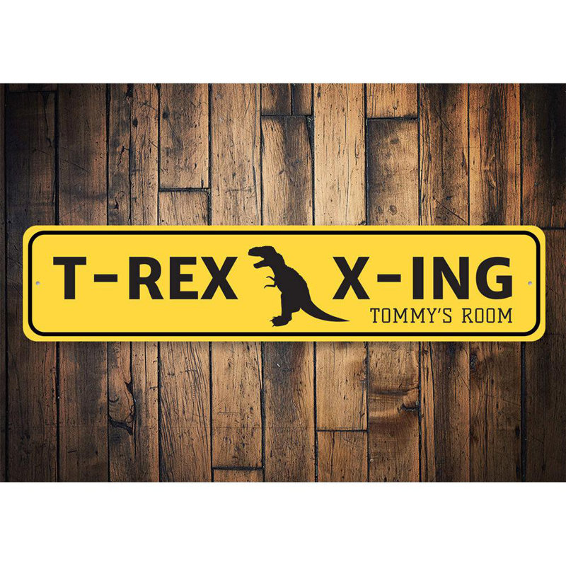 Plaque en T T Rex Crossing, H 4 po x l 18 po x P 0,04 po, null