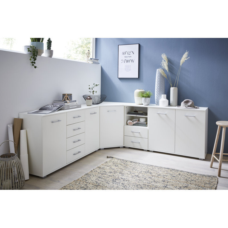 Shatley 82cm W Chest of Drawers, White