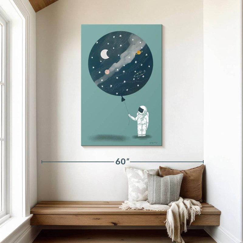 Ashelle astronaute ballon, H 45 po x l 30 po