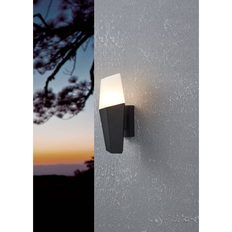 Antiope Matte Black 12cm H Outdoor Armed Sconce