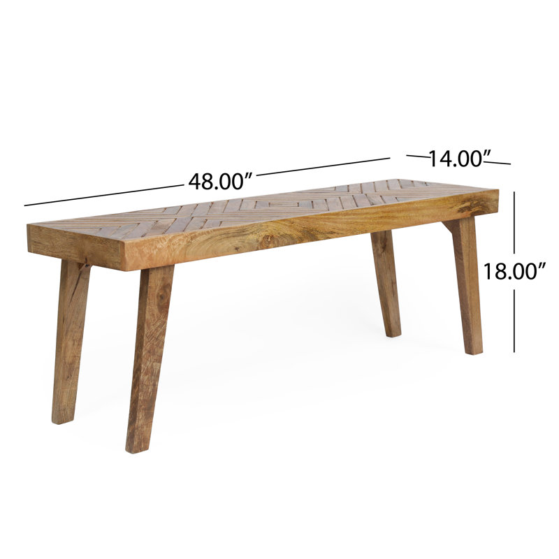 Banc de salle à manger en bois, Naturel