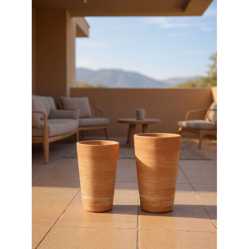 Impruneta Handmade Planter, 14" H x 9.75" W x 9.75" D