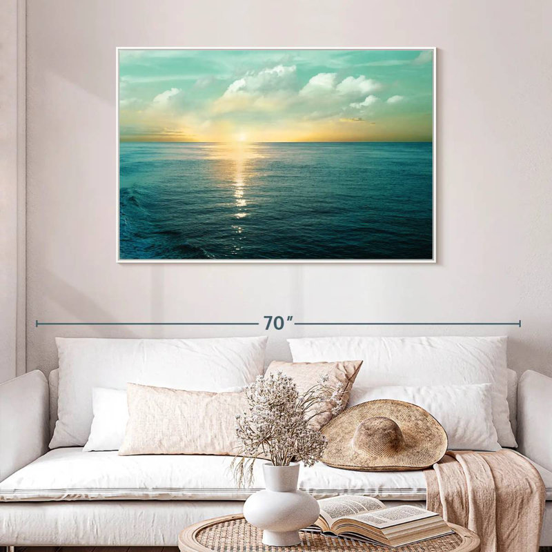 Let There Be Light, Floating Frame White, 46" X 31"