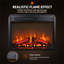 24.1'' W Grey Electric Fireplace
