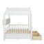 Wooden  House Bed With Drawers-1983416666-1983416669