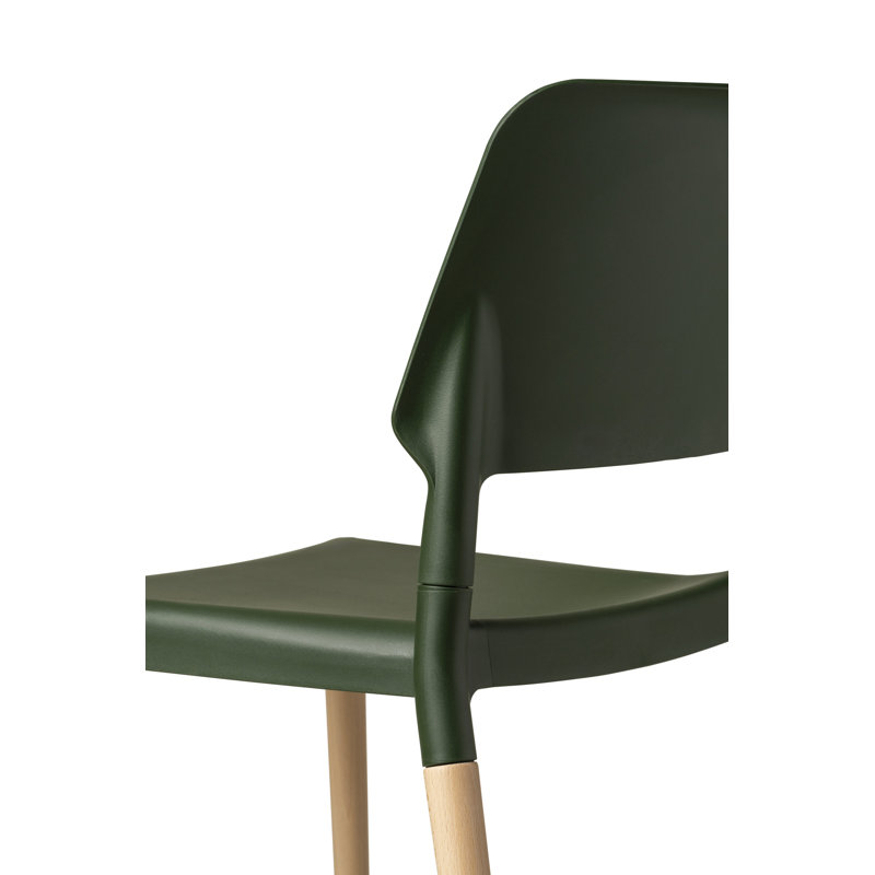 Belloch Chair, Natural Beech Wood, Green