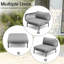  Canapé modulaire de patio pour 5 personnes avec coussins Imir-333994019