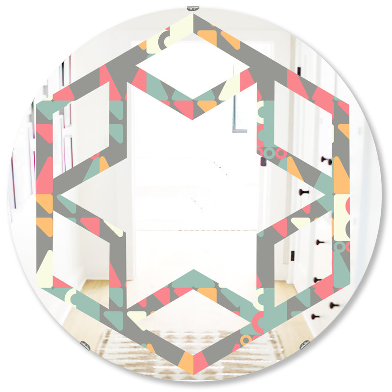 Miroir mural Quatrefoil, H 31,5 po x l po