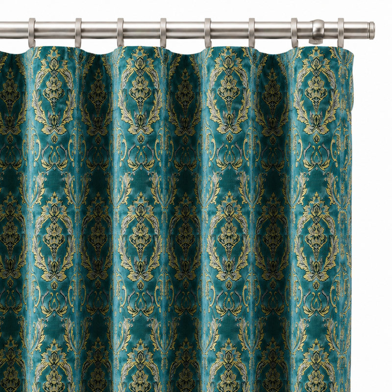 Damask Velvet | Beatrice Fabric, Cerulean