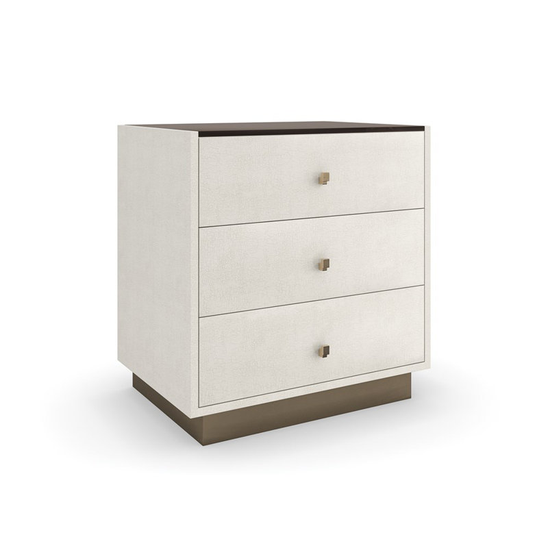 Ivory Crackle Nightstand