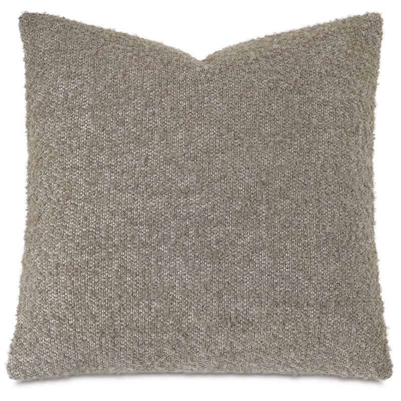 Coussin décoratif Marl Boucle, Carré 22 po, Taupe