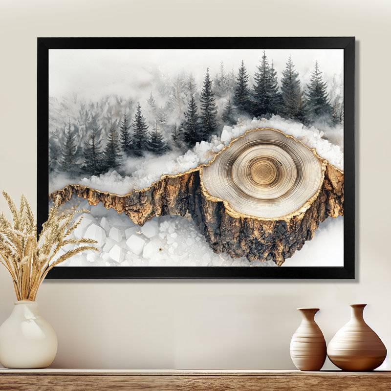Giovany - Landscapes Wall Art, Reproduction encadrée d'une seule photo, 30" H x 40" W, Black