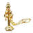 Feng Shui Import 1'' W Gold Key Chain