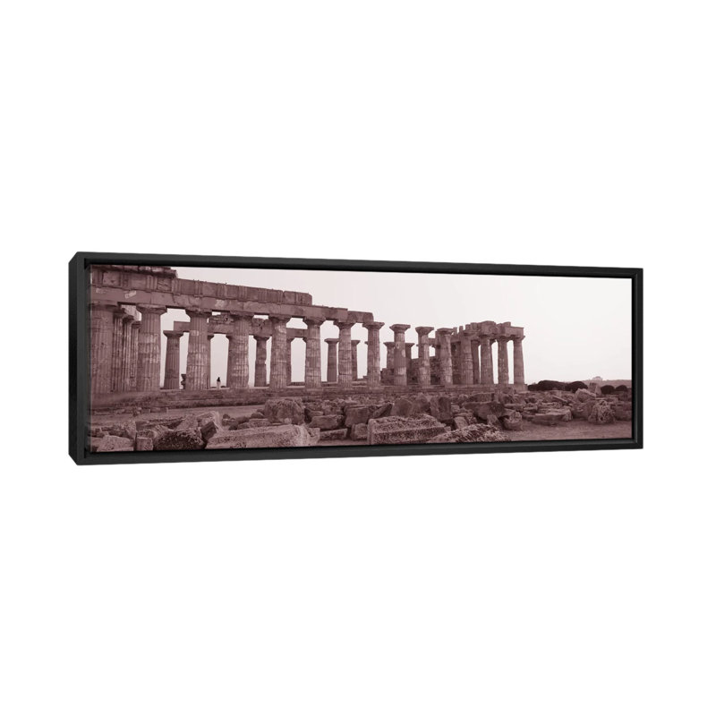 « panoramique acropolis selinunte archeological park italie », reproduction de photo sur toile, H 12 po x l 36 po x P 1,5 po