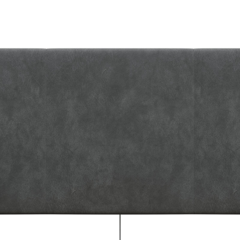Grand lit plateforme tapissier Kylise avec 2 ports USB, Complète