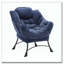 Chaise paresseuse en tissu avec repose-pieds Flannelette-662145494