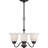 Kim V2263-62 Hammond 3-Light Indoor Antique Bronze Mini Hanging Chandelier with Alabaster Glass Bell Shades-24080925